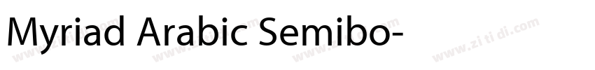 Myriad Arabic Semibo字体转换